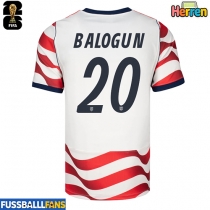 Vereinigte Staaten Folarin Balogun #20 Heimtrikot WM 2026 Kurzarm